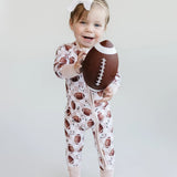 Bamboo Zip Romper | Game Day