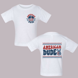 Smiley American Dude - T-Shirt (White)