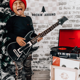 Rockin' Around Banner - Kids Christmas Holiday Wall Decor