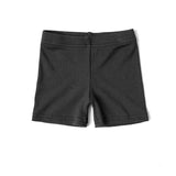 Ribbed Biker Short - Charcoal
