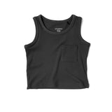 Ribbed Tank - Charcoal