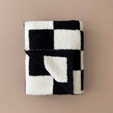 Checkered Plush Blanket | Black