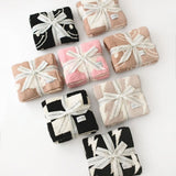 Checkered Plush Blanket | Latte