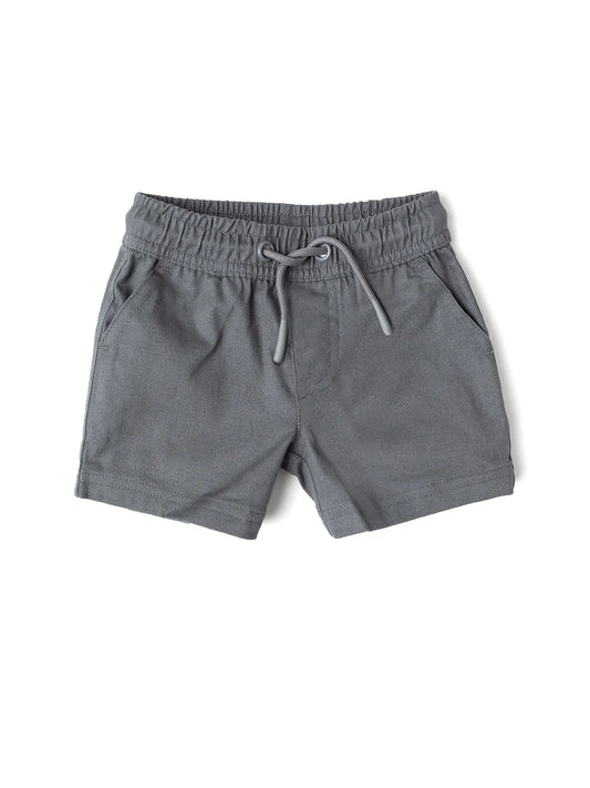 Cotton Twill Short - Charcoal