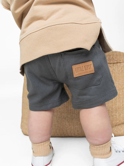 Cotton Twill Short - Charcoal