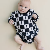 Bubble Romper | Charcoal Bolts
