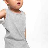 Ribbed Tank - Light Heather Grey