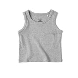Ribbed Tank - Light Heather Grey