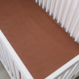 Rust Bamboo Stretch Crib Sheet