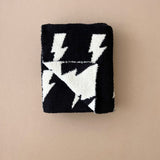Lightning Bolt Fuzzy Blanket | Black