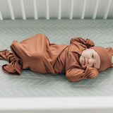 Desert Sage Muslin Crib Sheet