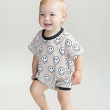 Short Sleeve Bubble Romper | Electric Drippy