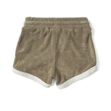 Terry Cloth Track Short - Khaki Green