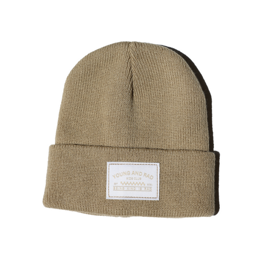 YOUNG + RAD CLASSIC BEANIE // BEIGE