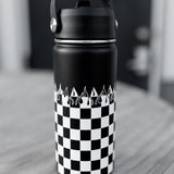Checker Flame 16 Oz Water Bottle