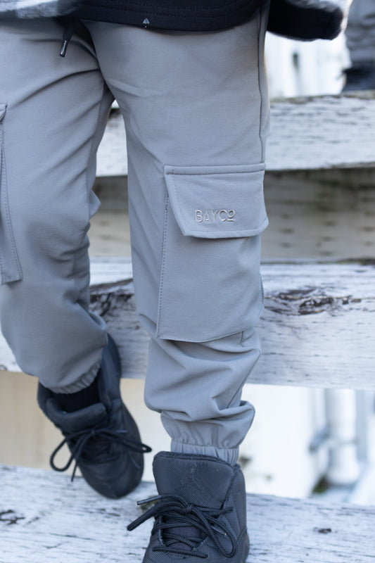 Cargo Cross-Stretch Chinos (Gray)