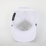 FINISH LINE WHITE ADVENTURE SNAPBACK // WATER-RESISTANT