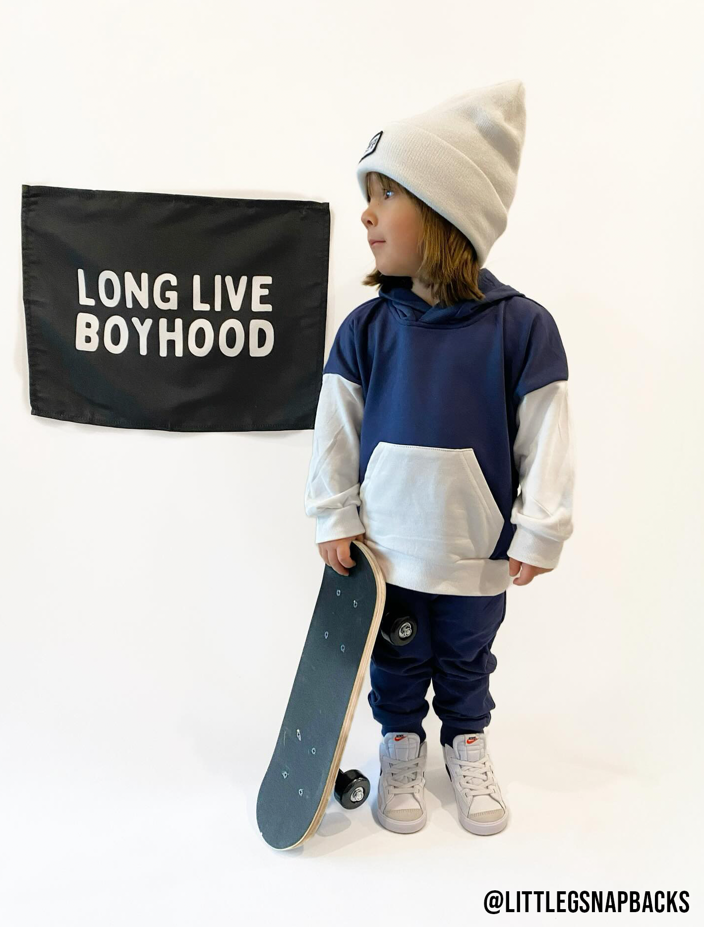 Long Live Boyhood Banner | Fabric Wall Sign