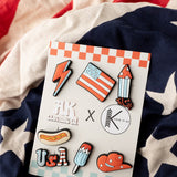 USA Retro Croc Charms- AK x KIU charms