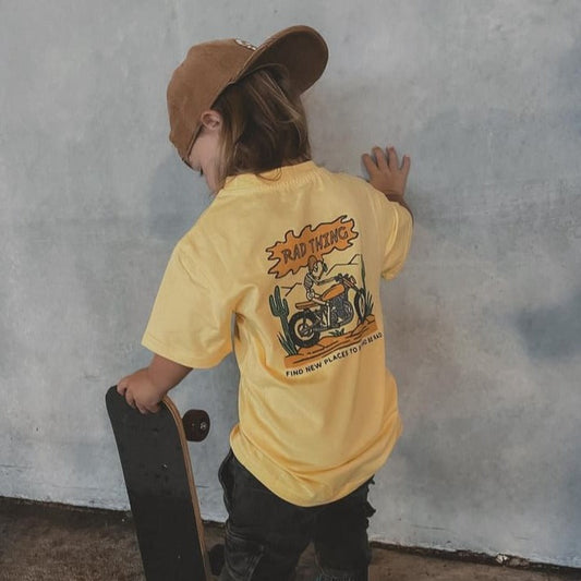 WHERE THE RAD THINGS ARE™ TEE - GOLDEN YELLOW