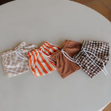 Child Boardshort | Chocolate Gingham