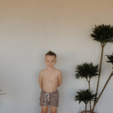 Child Boardshort | Chocolate Gingham