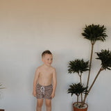 Child Boardshort | Chocolate Gingham