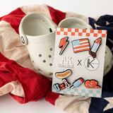 USA Retro Croc Charms- AK x KIU charms