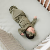 Sage Bamboo Stretch Crib Sheet