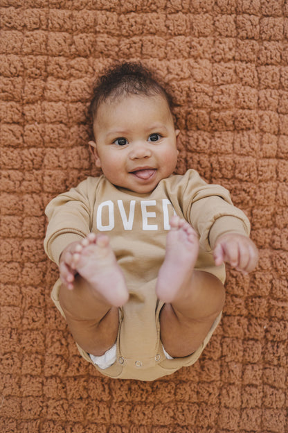 Loved Sweatshirt Romper - More Colors Available