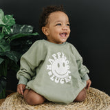 Happy Go Lucky Sweatshirt Romper - more colors