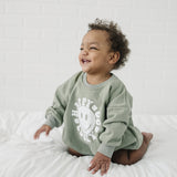 Happy Go Lucky Sweatshirt Romper - more colors