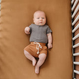 Mustard Bamboo Stretch Crib Sheet