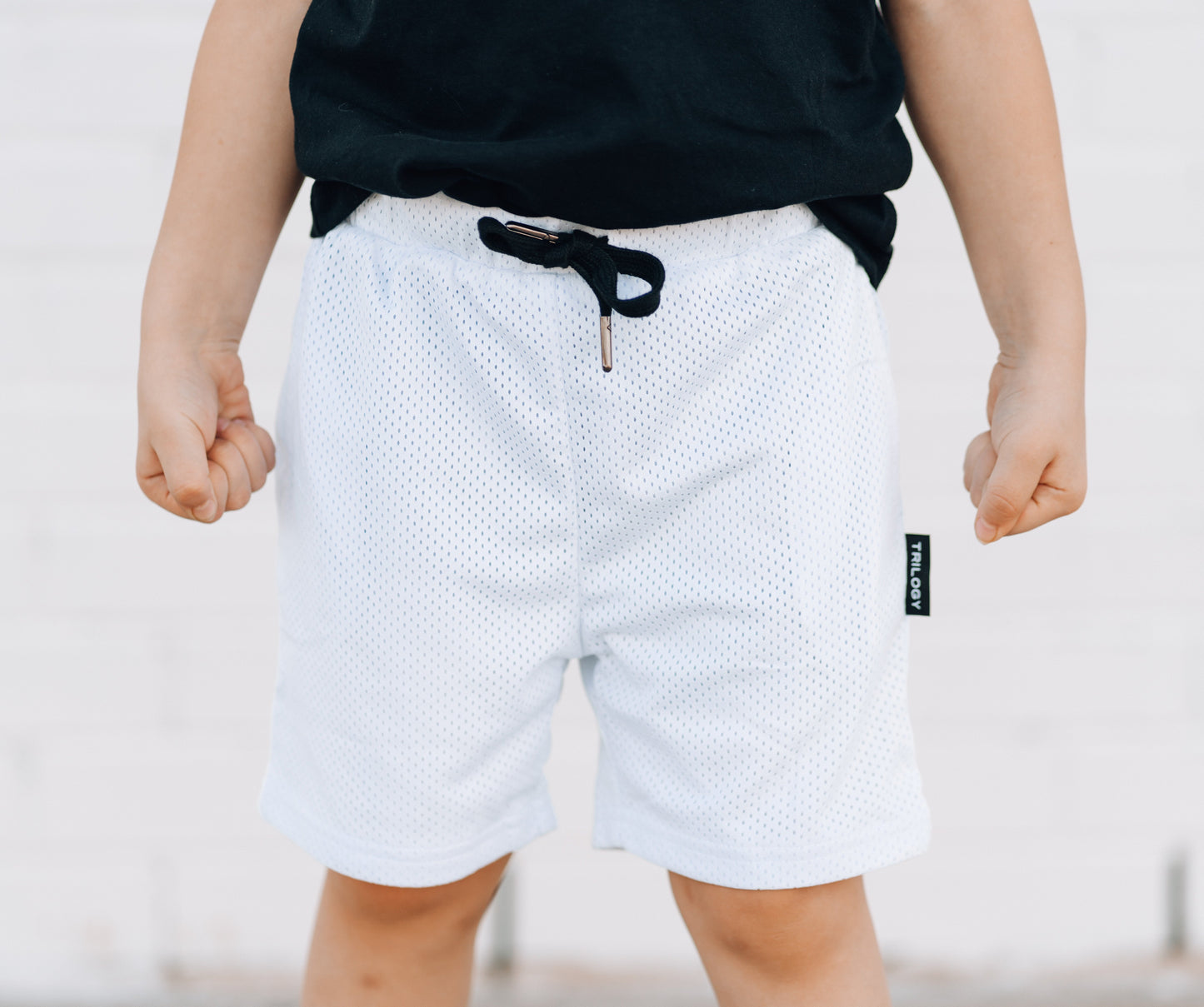 BRIGHT WHITE GYM SHORTS