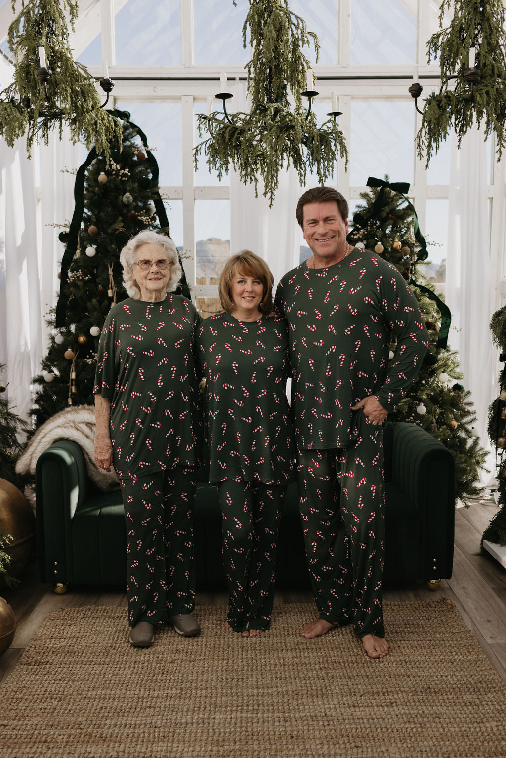 Men's Bamboo Pajamas | Candy Cane Lane