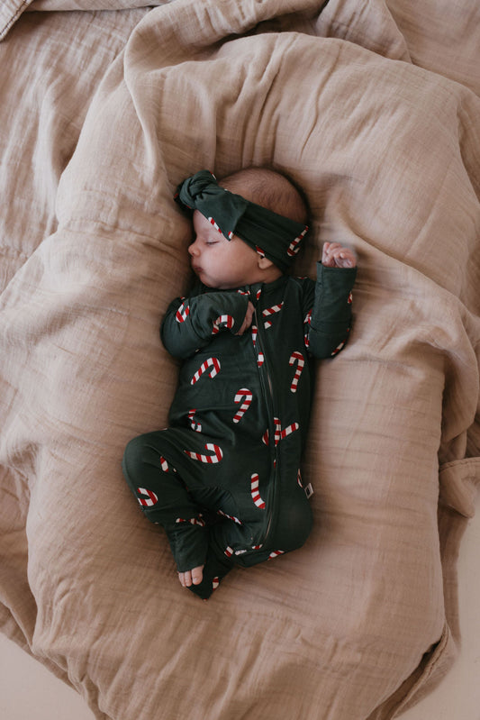 Bamboo Zip Pajamas | Candy Cane Lane