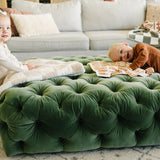 Taupe Checkered Plush Blanket