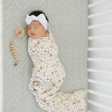 Desert Sage Muslin Crib Sheet