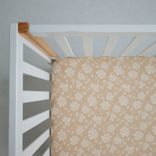 Retro Floral | Bamboo Crib Sheet