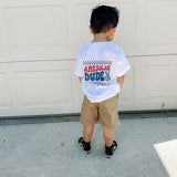 Smiley American Dude - T-Shirt (White)