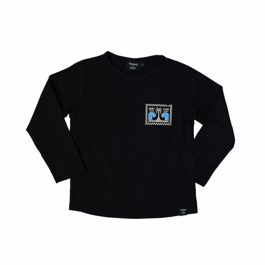 PALM SURF CLUB LONG SLEEVE - BLACK