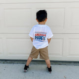 Smiley American Dude - T-Shirt (White)