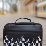 Checker Flames Lunch Box