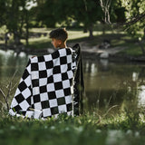Checker Flame Beach Towel