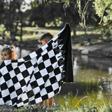 Checker Flame Beach Towel