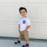 Smiley American Dude - T-Shirt (White)