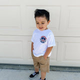 Smiley American Dude - T-Shirt (White)