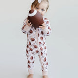 Bamboo Zip Romper | Game Day