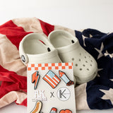 USA Retro Croc Charms- AK x KIU charms