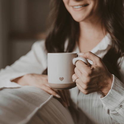 Heart 14oz. Stoneware Coffee Mug